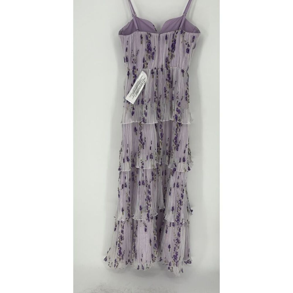 Dress the Population Tiered Lavender Floral Maxi Dress - Picture 2 of 3